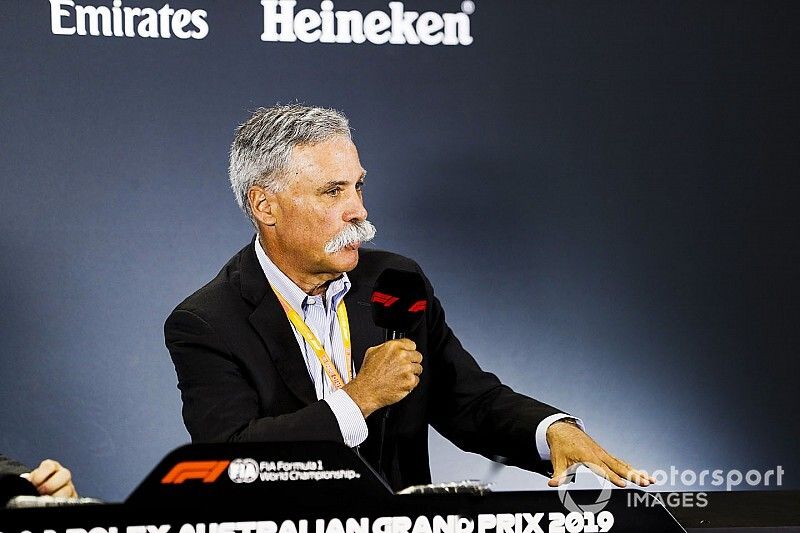 Chase Carey, Chairman, Formula 1, in a Press Conference