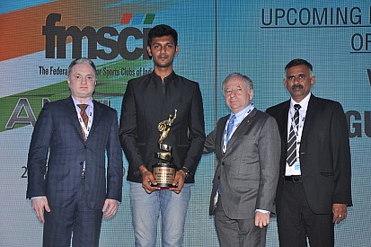 Rangasamy named Upcoming Motorsports Person of The Year by FMSCI
