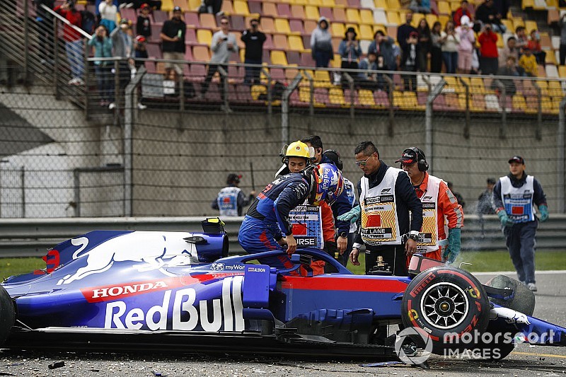 Gallery: Albon's spectacular Chinese GP practice crash