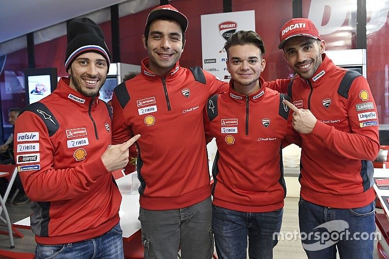 Andrea Dovizioso, Danilo Petrucci, Michele Pirro, Ducati Corse, Andrea Saveri 