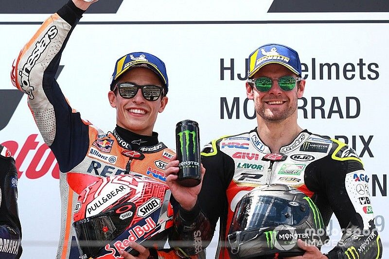 Podio: Ganador, Marc Marquez, Repsol Honda Team, segundo, Maverick Vinales, Yamaha Factory Racing, tercero, Cal Crutchlow, Team LCR Honda