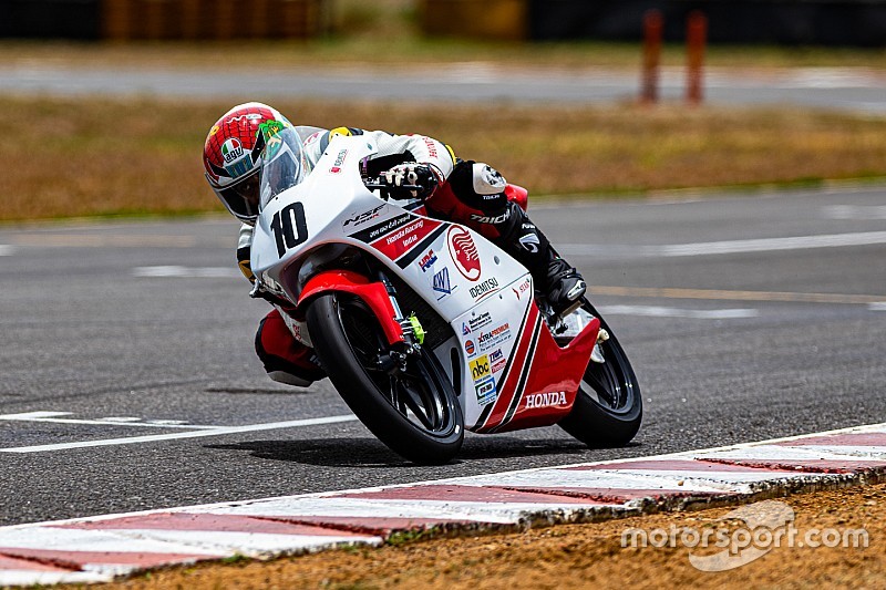 Honda NSF 250: Varoon wins after multi-bike startline crash