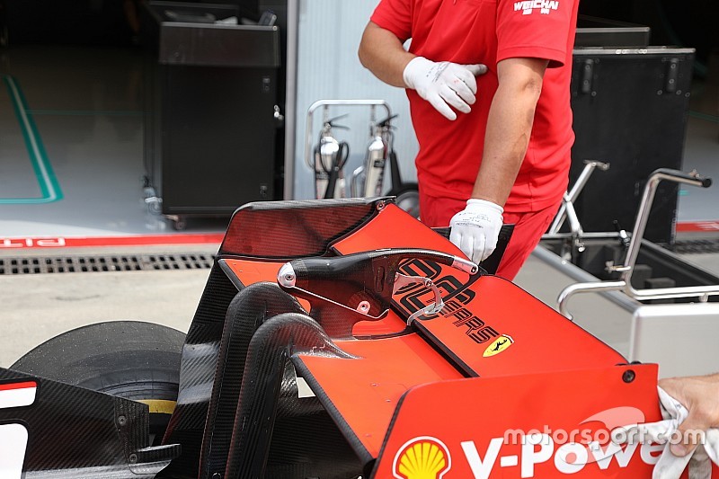 Технический брифинг: заднее крыло Ferrari SF90