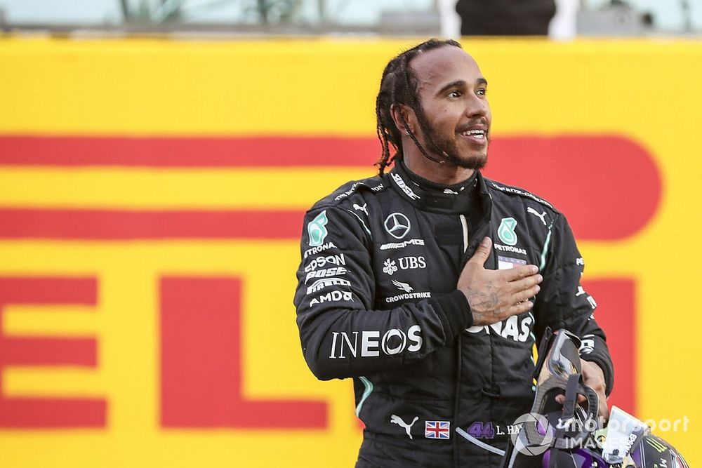 Race Winner Lewis Hamilton, Mercedes-AMG F1 celebrates in Parc Ferme 