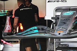 F1分析｜メルセデス、新フロントウイングを微調整。”攻めた部分”は削除も、メキシコGPでデビュー？