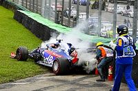 VIDEO: los tres accidentes que condicionaron el viernes del GP de Brasil