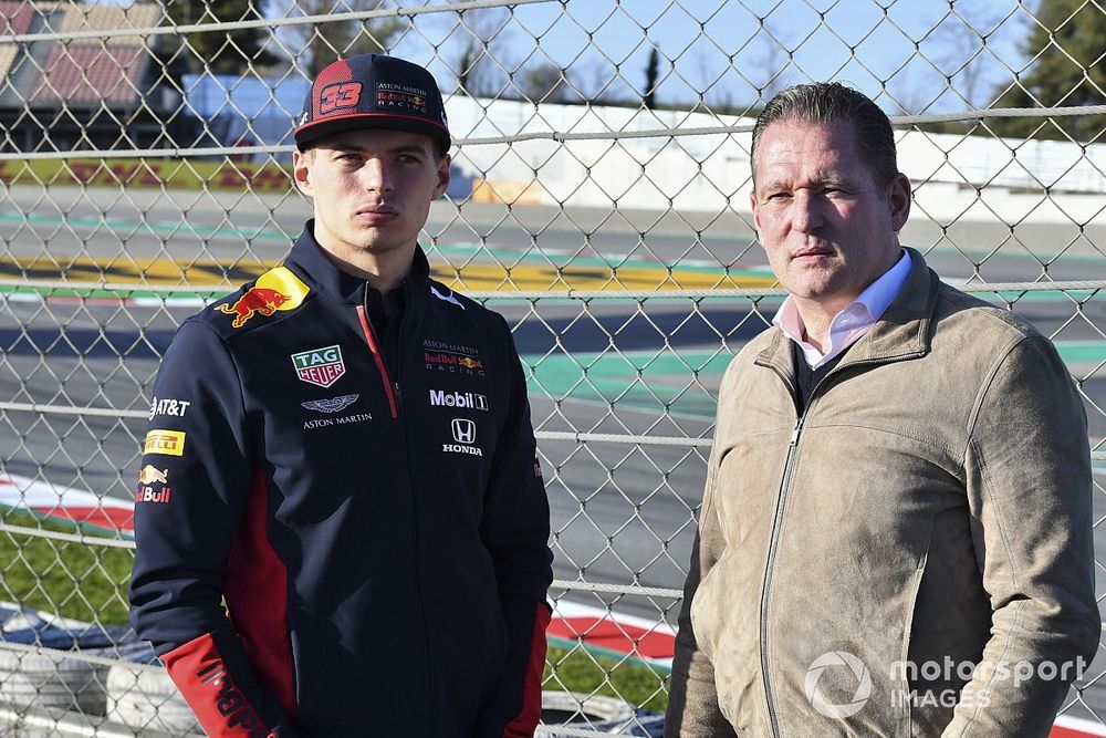 Max Verstappen, Red Bull Racing, and father Jos Verstappen