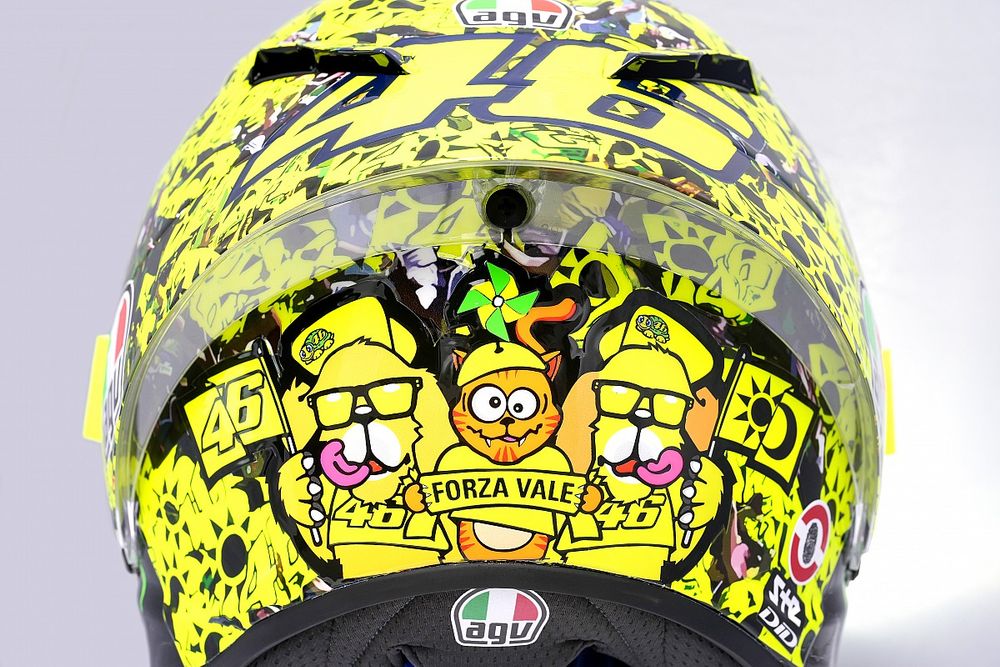 Valentino Rossi bedankt fans met speciale helm voor Emilia-Romagna GP