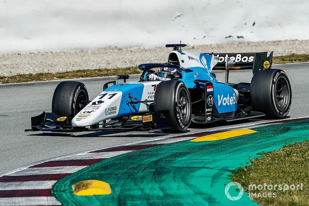Verschoor tops times on second day of Formula 2 Barcelona test