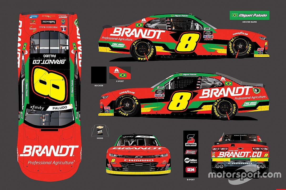 Miguel Paludo faz bateria de testes clínicos da NASCAR em Charlotte
