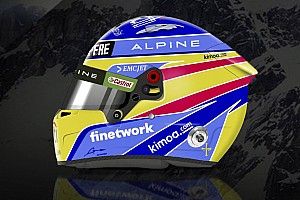Alonso dévoile un casque Alpine semblable au Renault de 2006