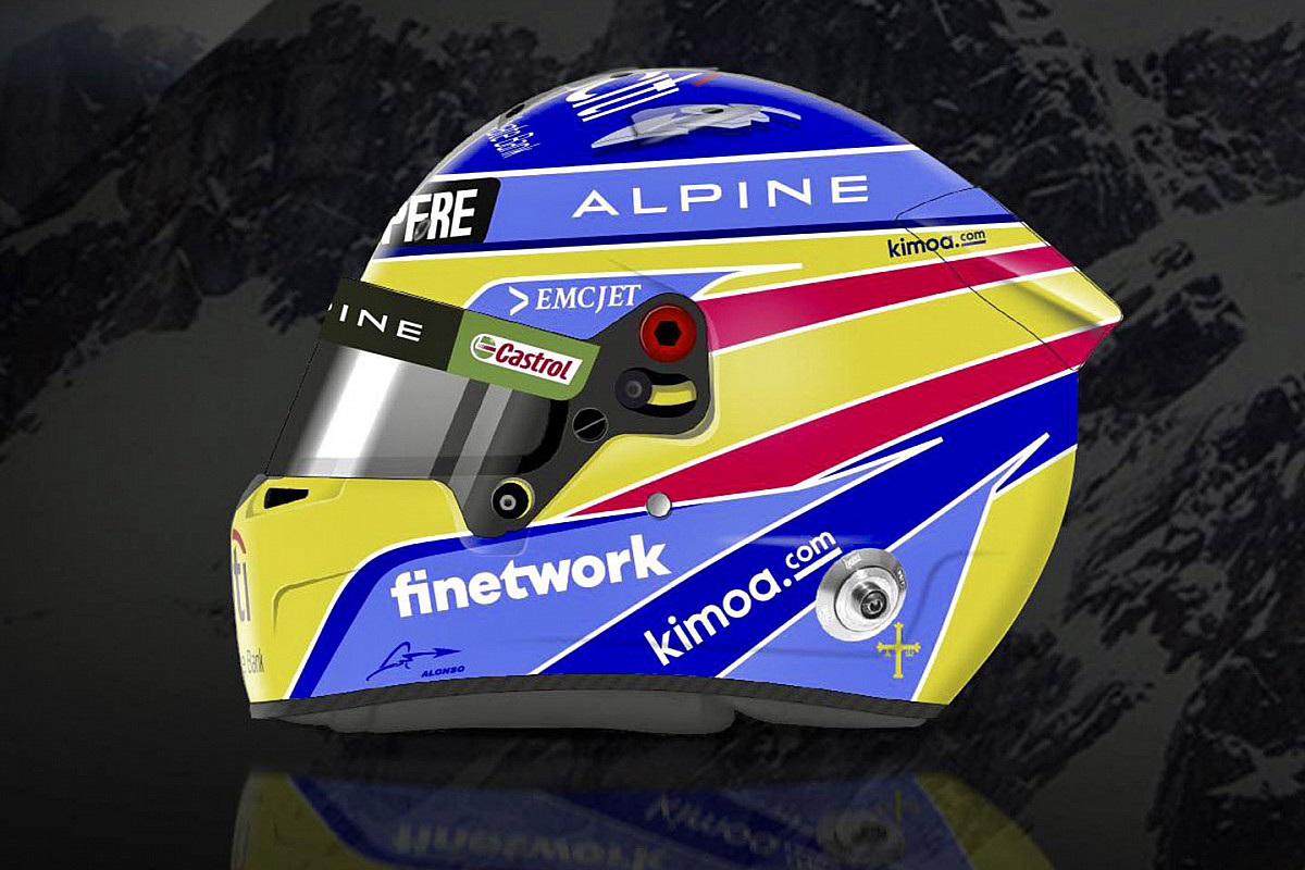¡Fernando Alonso desvela cómo será su casco en la F1 2021!