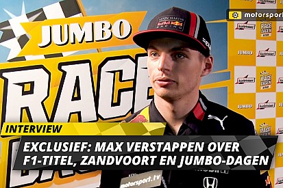 Exclusief: Verstappen over titelstrijd, Zandvoort en Jumbo Racedagen