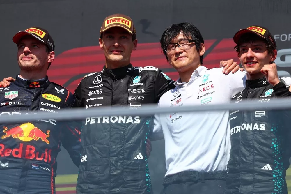 Max Verstappen, Red Bull Racing, George Russell, Mercedes, Andrea Kimi Antonelli, Mercedes