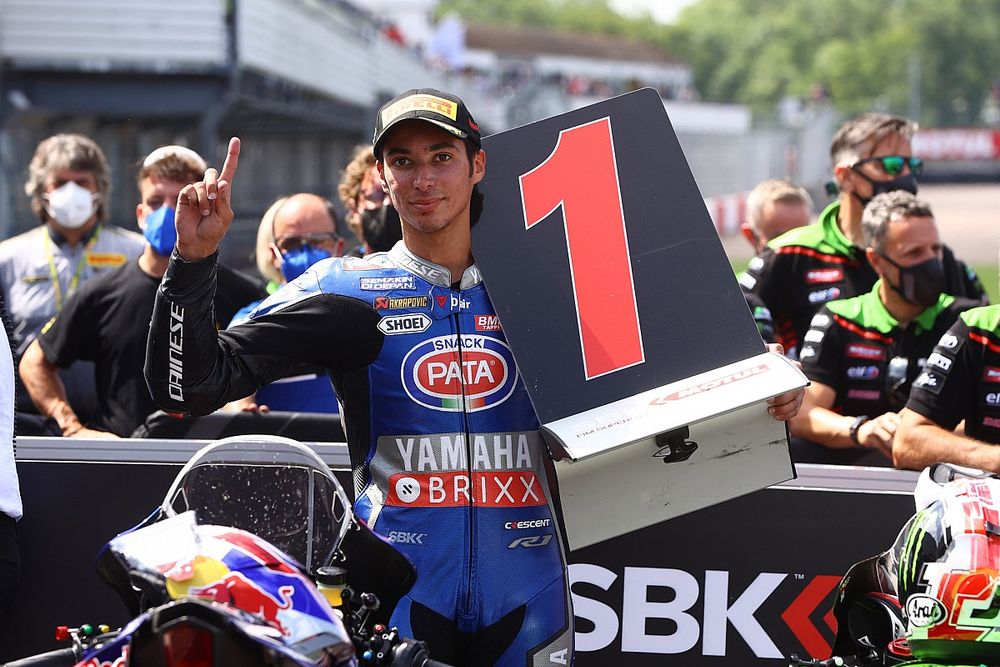 Il vincitore della gara Toprak Razgatlioglu, PATA Yamaha WorldSBK Team