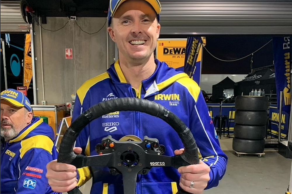 Winterbottom borrowed Triple Eight's 'bus wheel'