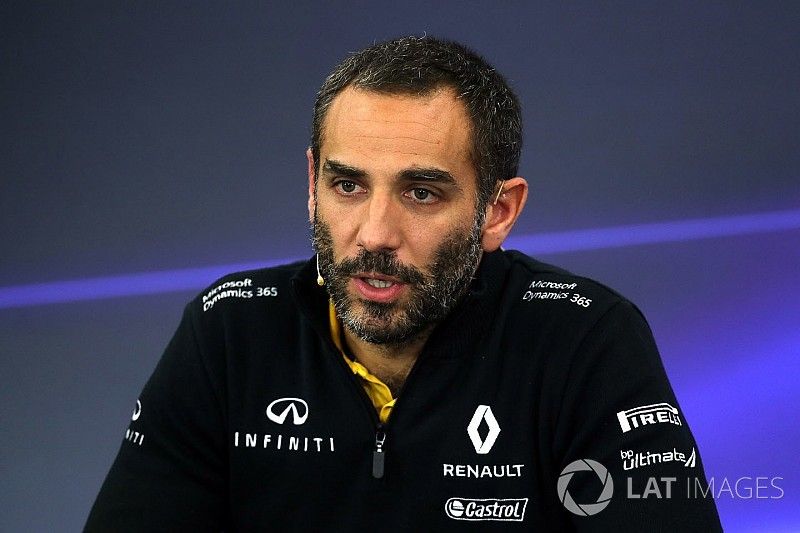 Cyril Abiteboul, Renault Sport F1 in de persconferentie