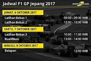 Jadwal lengkap F1 GP Jepang 2017