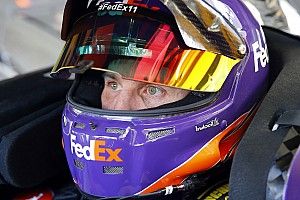 Hamlin tops Friday Cup practice, teammate Suarez crashes