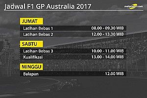 Jadwal lengkap F1 GP Australia 2017