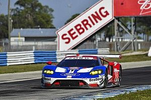 Trois Ford GT au départ des 12 Heures de Sebring