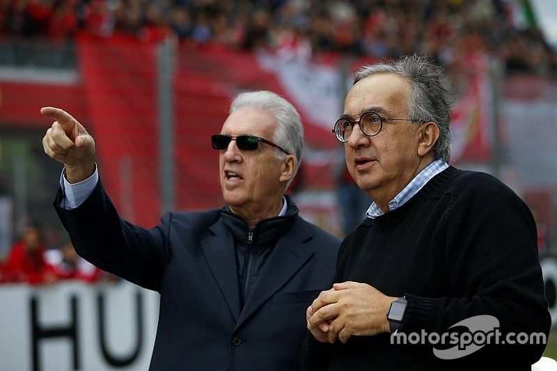 Piero Lardi Ferrari, Ferrari Vice President and Sergio Marchionne, CEO FIAT