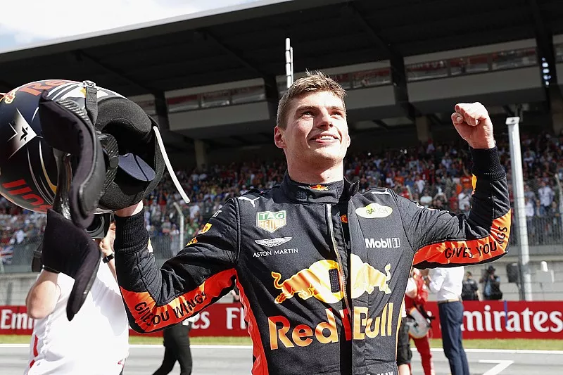 Race winner Max Verstappen, Red Bull Racing
