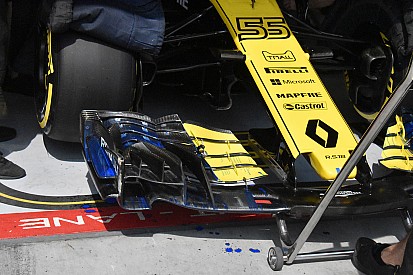 Magyar Nagydíj: betét a Renault szárnyán és eltérő fékhűtések a pitben