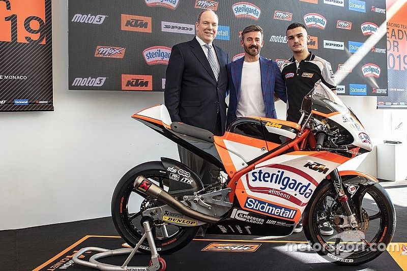 HSH Principe Alberto di Monaco, Max Biaggi, Aron Canet, Max Racing Team
