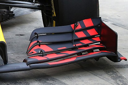 Red Bull Racing test nieuw concept van voorvleugel