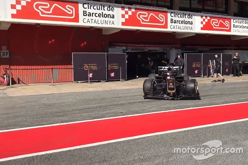 Pályára gurult a Haas 2019-es F1-es gépe Barcelonában: videó