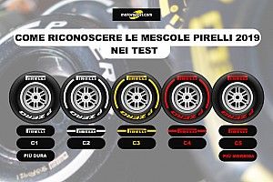 Pirelli: ecco come saranno indicate le cinque mescole nei test di Barcellona