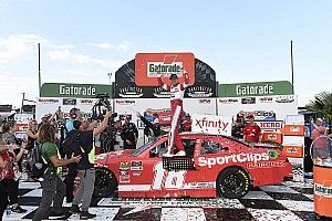 Denny Hamlin goes from last to first in Darlington Xfinity win