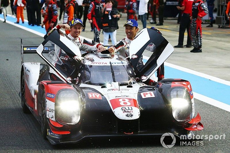 1. #8 Toyota Gazoo Racing Toyota TS050 - Hybrid: Sébastien Buemi, Kazuki Nakajima, Brendon Hartley
