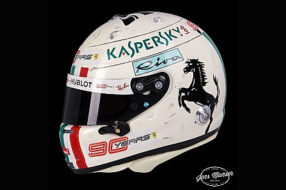 Képeken Vettel különleges monzai sisakja