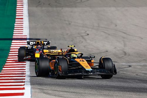 Norris no pudo "aguantar" la degradación de los neumáticos en Austin