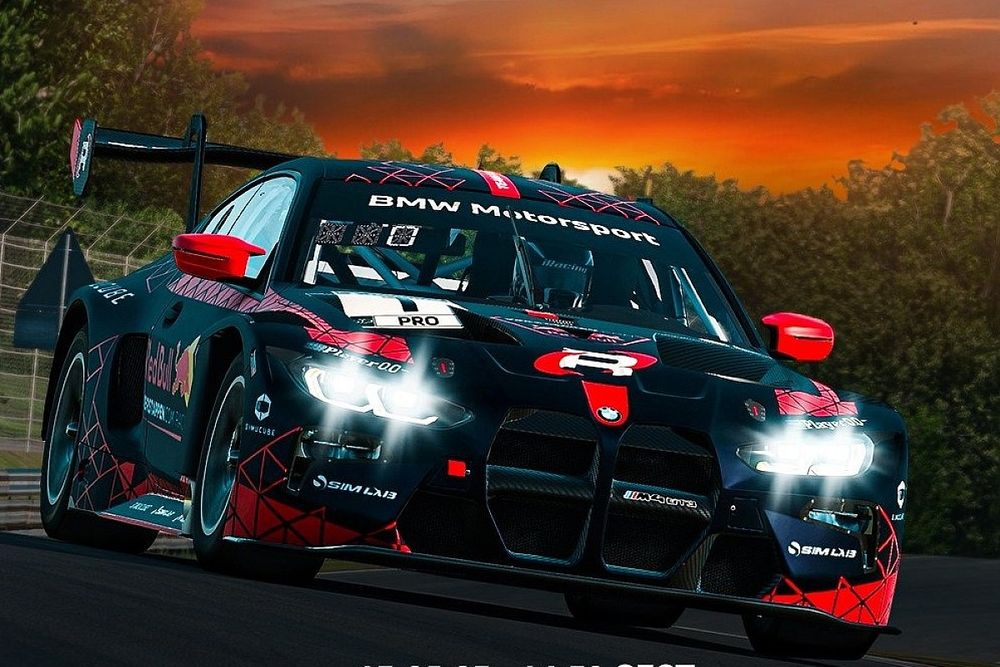 BMW M4 GT3 con el que compite Verstappen en las 24 Horas de Nürburgring virtuales