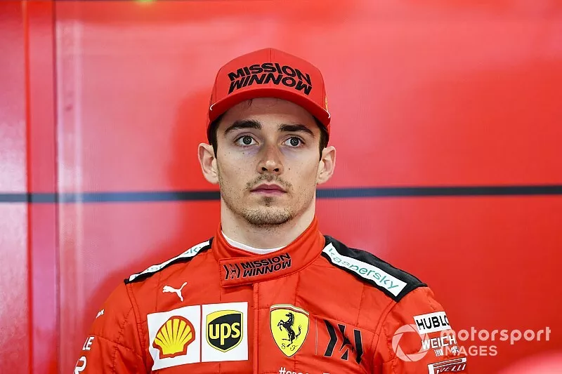 Charles Leclerc, Ferrari in the garage