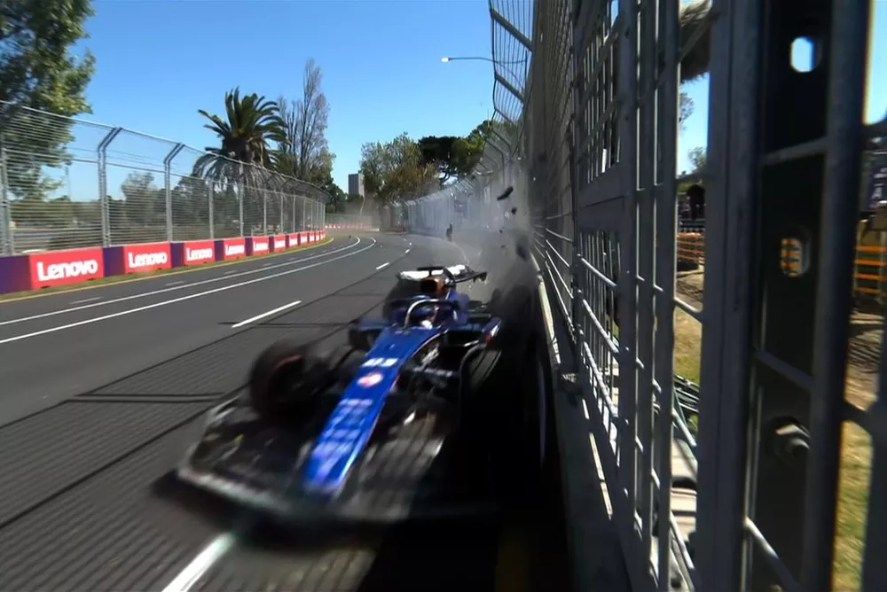Alex Albon, Williams choque