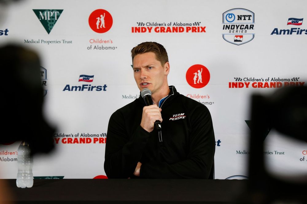 Josef Newgarden, Team Penske Chevrolet rueda de prensa