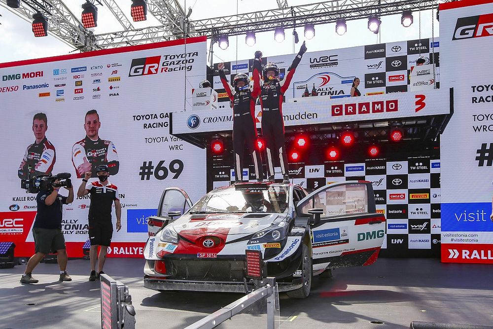 Ganador Kalle Rovanperä, Jonne Halttunen, Toyota Gazoo Racing WRT Toyota Yaris WRC