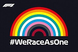 Az F1 elhagyja a szivárványos jelképet a We Race As One kezdeményezésből