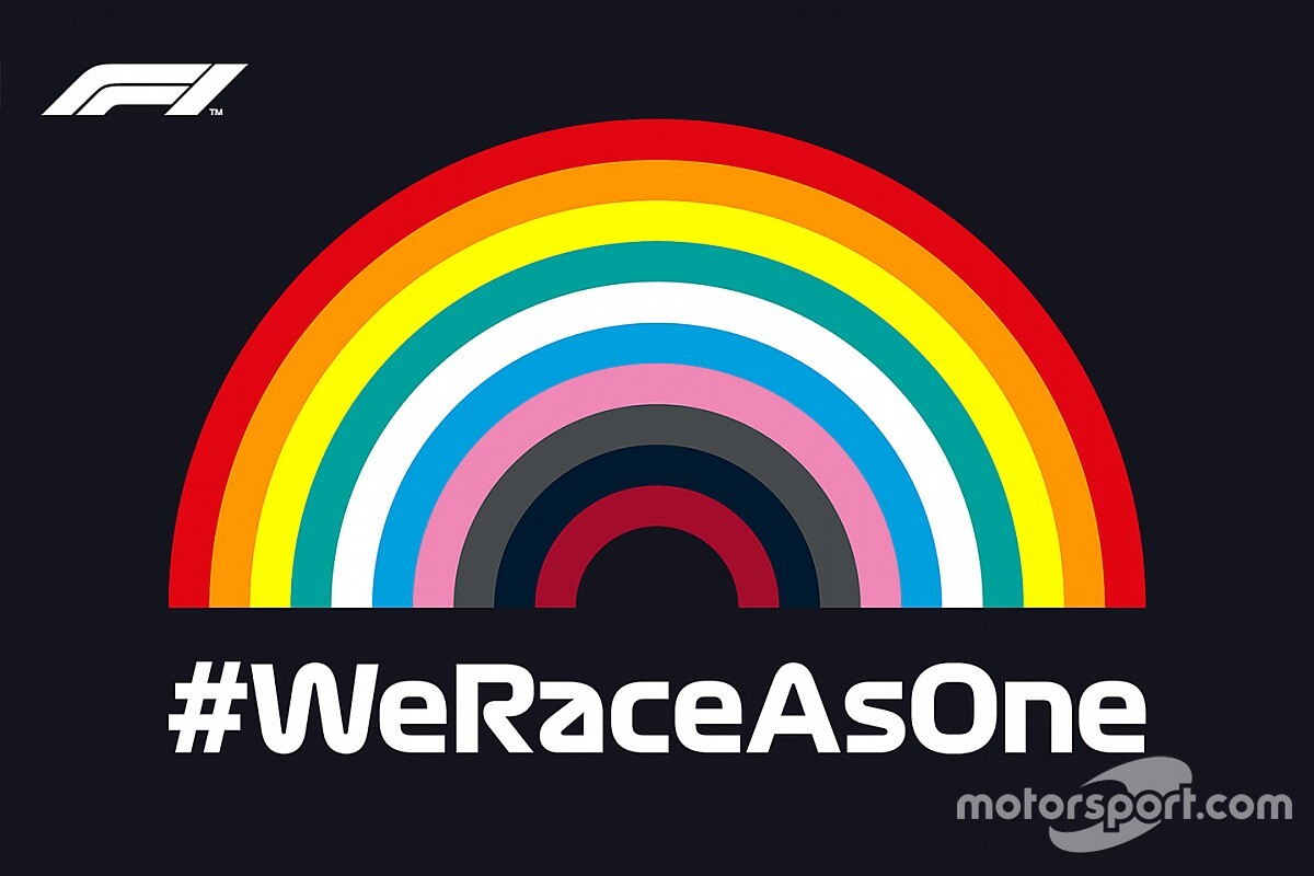 Az F1 elhagyja a szivárványos jelképet a We Race As One kezdeményezésből