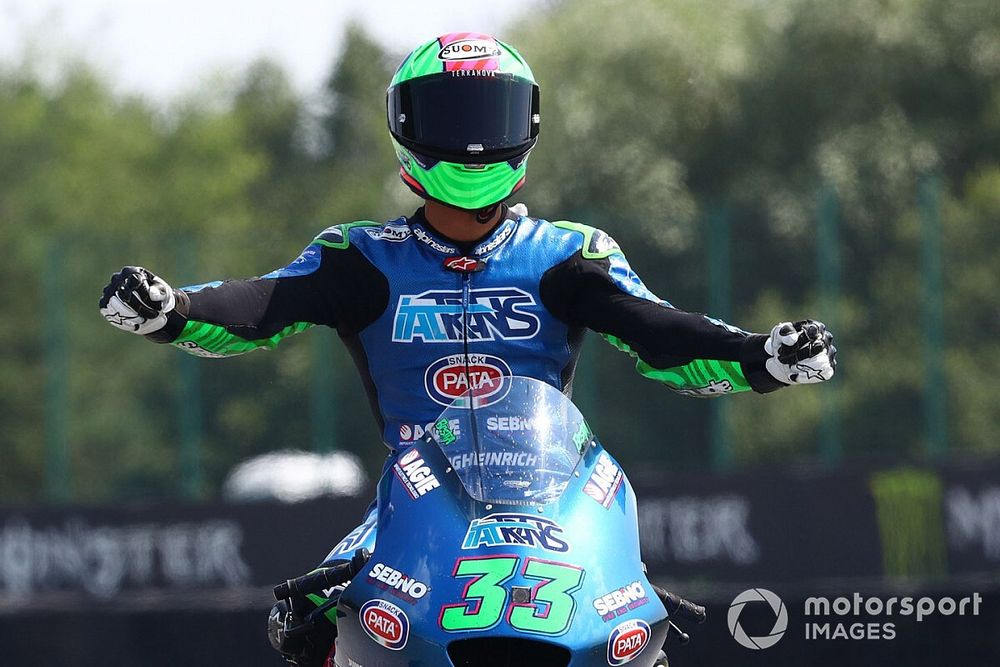 Race winner Enea Bastianini, Italtrans Racing Team