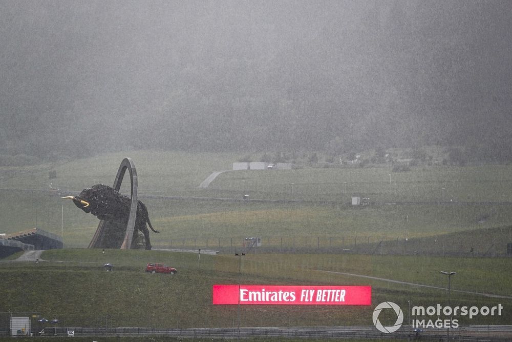 La pluie s'abat sur le Red Bull Ring