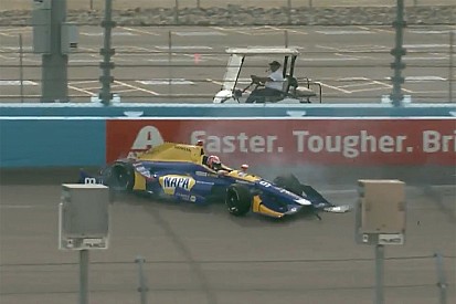 Rossi crashes in Phoenix