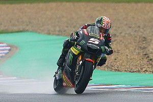 Brno MotoGP: Zarco leads Marquez in wet opening practice