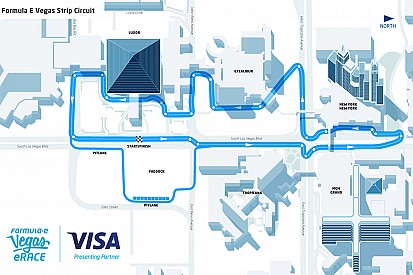 Video, ecco la pista virtuale da 5 km della VISA Vegas eRace