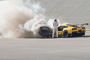Fassler escapes unhurt after Corvette fire at Daytona