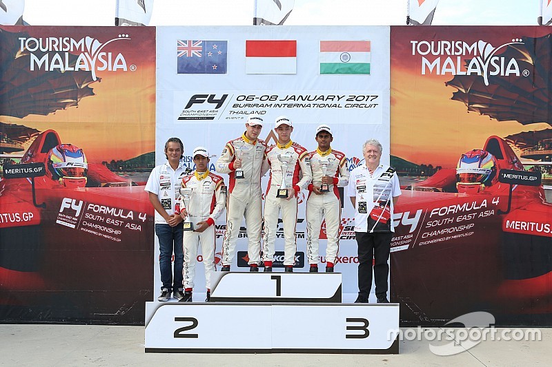 F4/SEA Buriram: Lanjutkan performa positif, Presley juarai Race 6